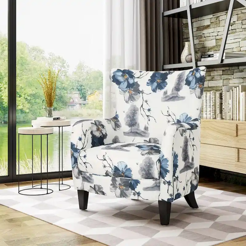 Arabella Contemporary Fabric Upholstered Club Chair by Christopher Knight Home