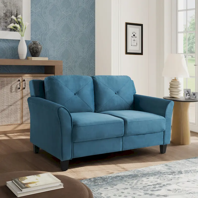 iLounge Harvard Microfiber Loveseat