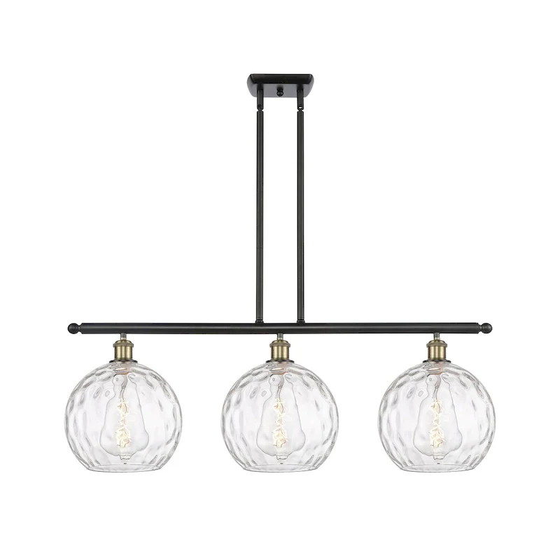 Innovations Lighting Athens Water Glass 3 Light 37  Stem Hung Island Light