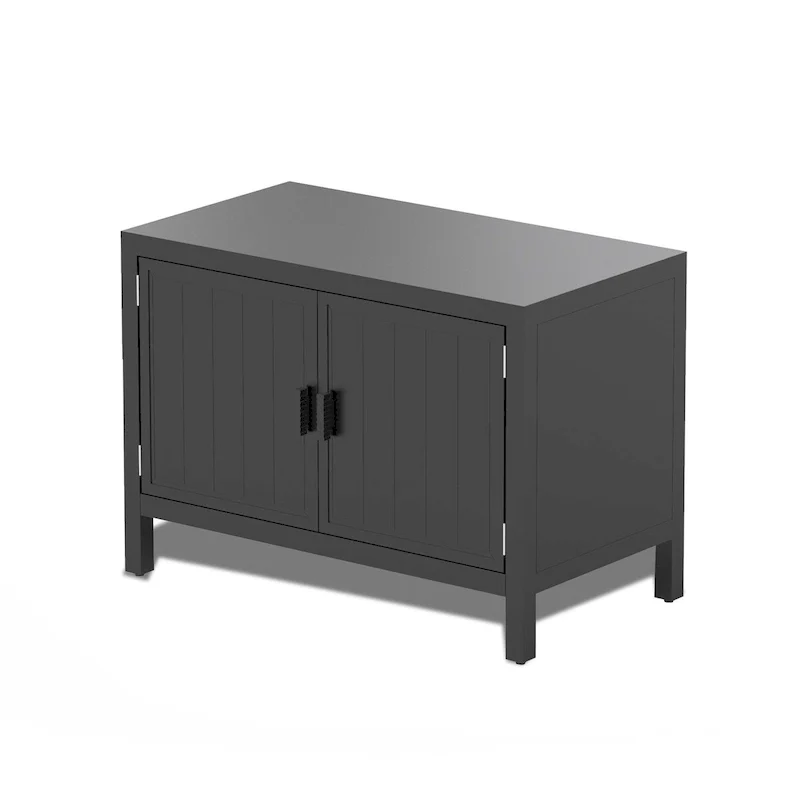 Outdoor Kitchen Island with Storage,Freestanding Outdoor Prep Table Grill Storage Cabinet