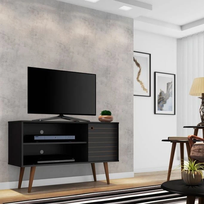 Mid-century Modern Liberty 2-shelf TV Stand