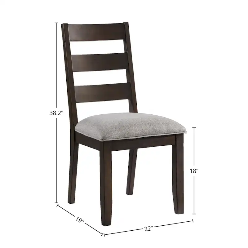 Beacon Ladder Back Side Chairs with Cushion (Set of 2)