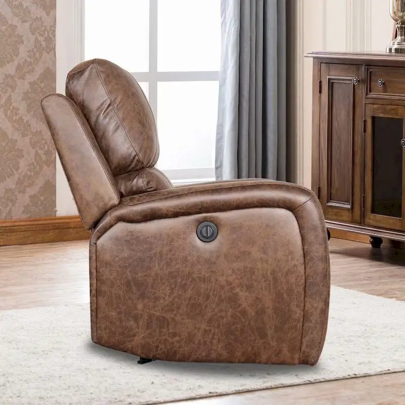 Manual Reclining Fabric Recliner and Single Sofa