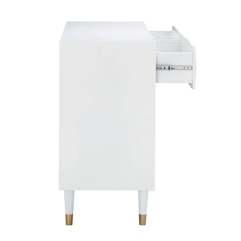 Bea Geometric Textured Glam 6-drawer Dresser