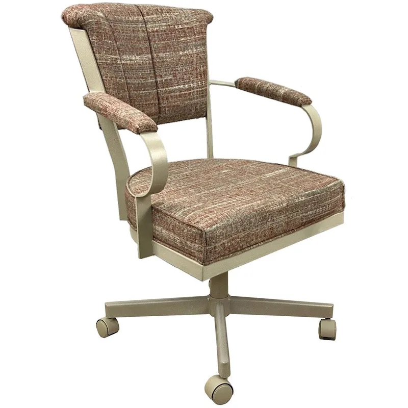 Miami Swivel Metal Caster Chair on Reading Base - 18 High Seat
