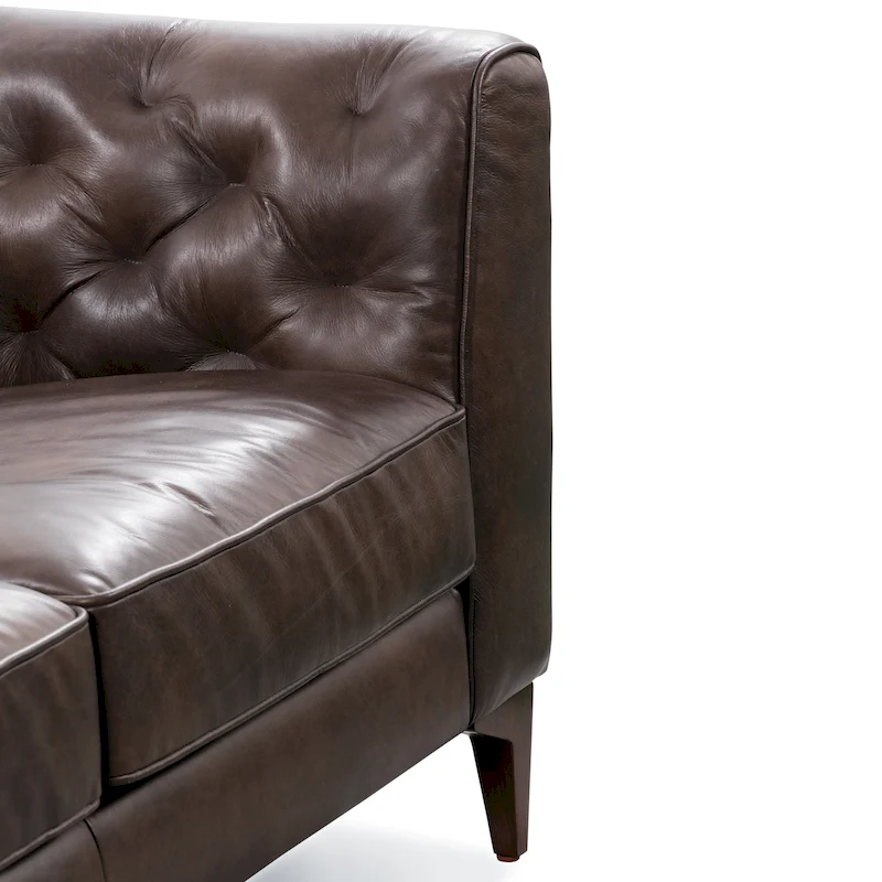 Poly & Bark Essex 89 Sofa - Full Grain Genuine Italian Leather