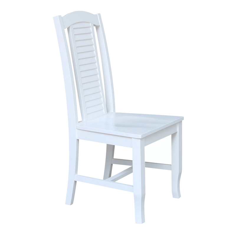 Solid Wood Seaside Dining Chairs - Set of Two