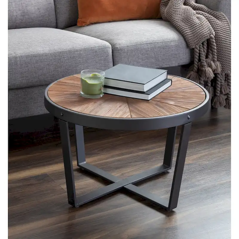Kate and Laurel Gerhardt Round Coffee Table - 24x24x15.5