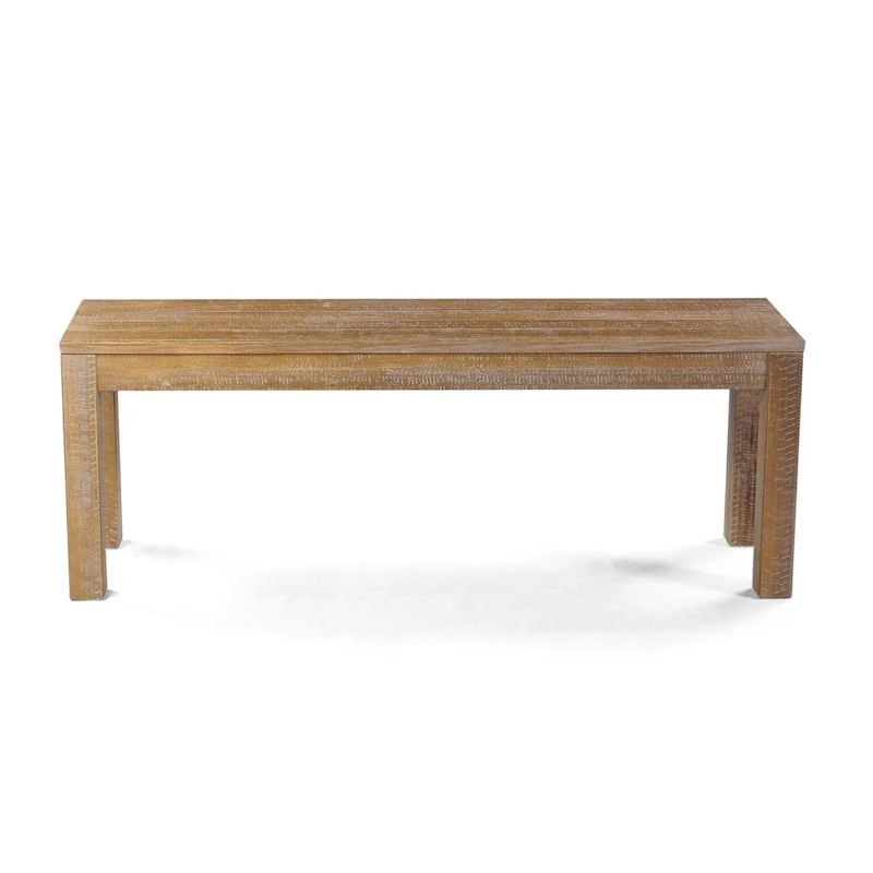 Montauk Solid Wood Backless Bench