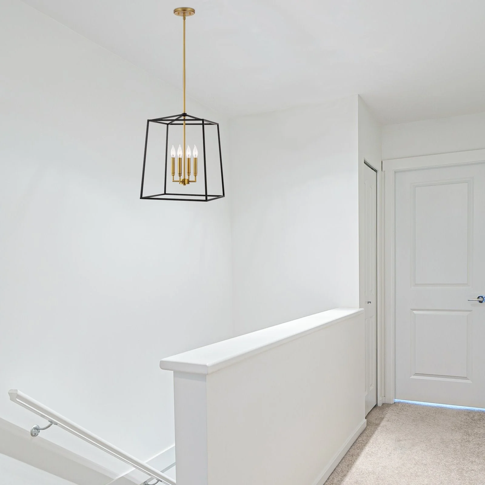 Bellevue 18 4-Light Modern Farmhouse Lantern Pendant Light