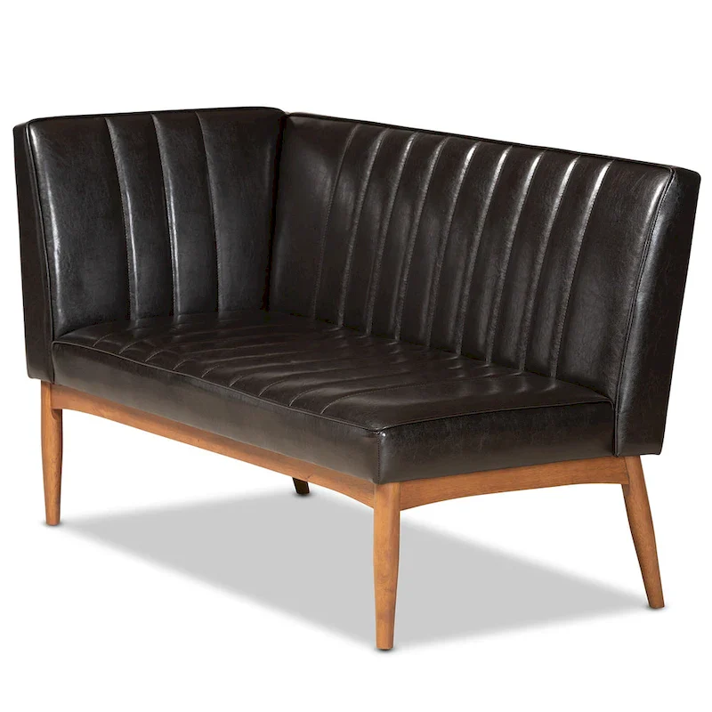 Daymond Mid-Century Modern 2-Piece Dining Nook Banquette Set