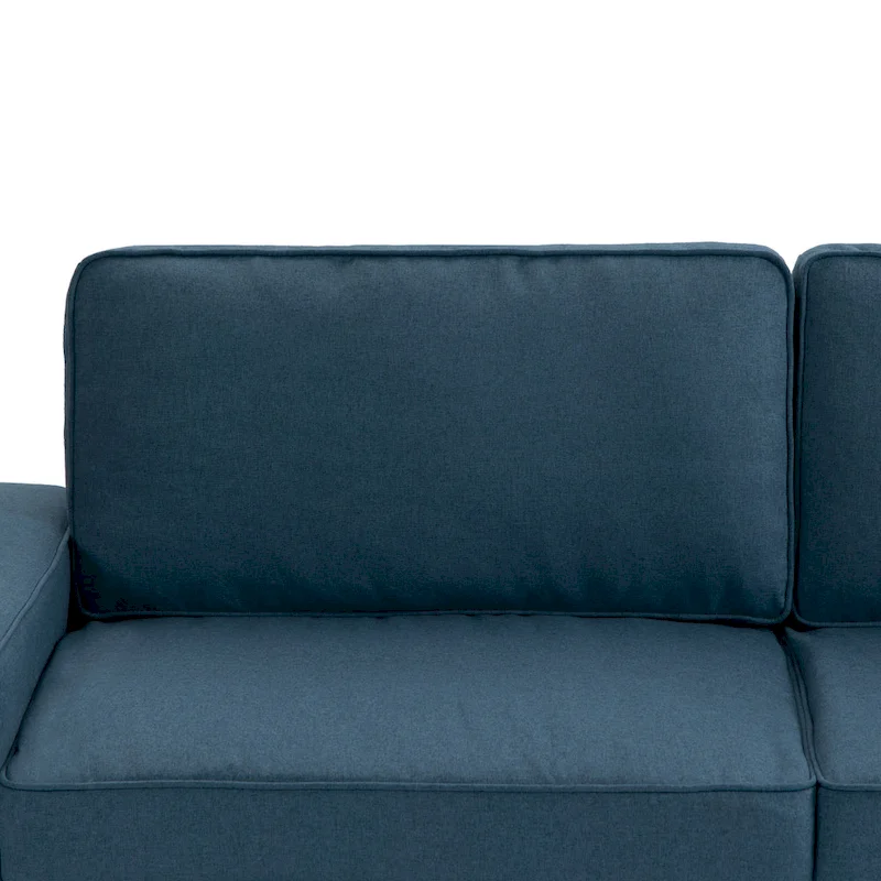 Modern 80 Upholstered Fabric 3-Seater Sofa