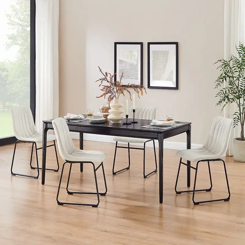 Art Leon Faux Leather Dining Chair (Set of 2)