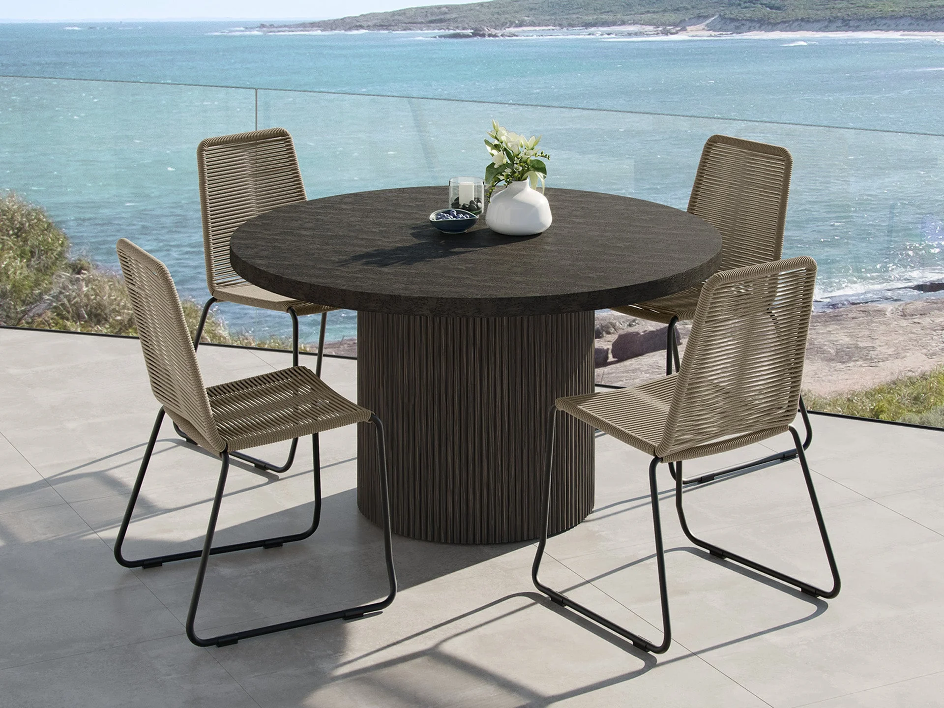 Capri Outdoor Round Dining Table