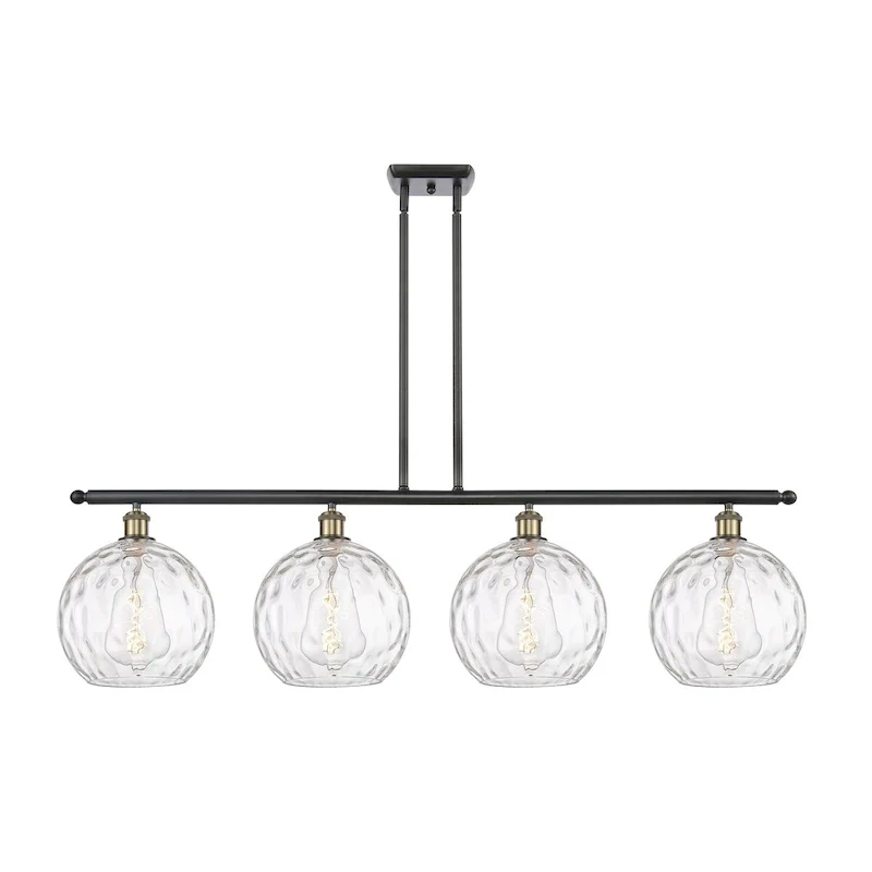 Innovations Lighting Athens Water Glass - 4 Light 48  Island Light