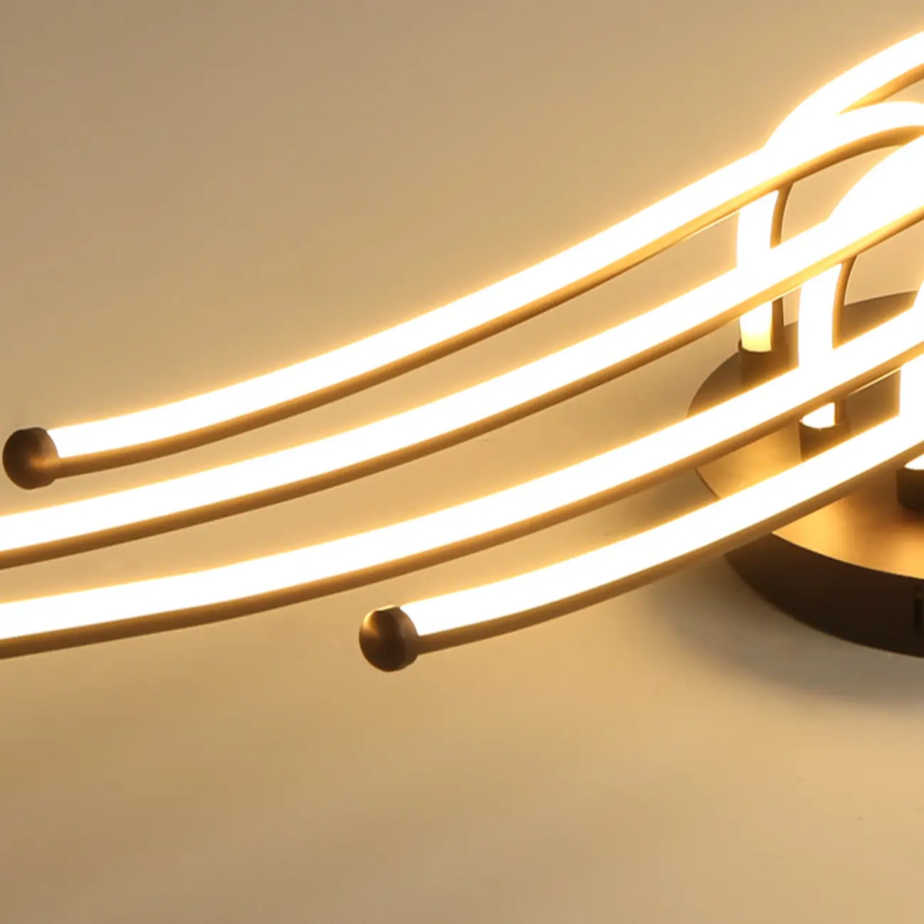 Modern Linear Semi Flush Ceiling Light with Silica Gel Shade