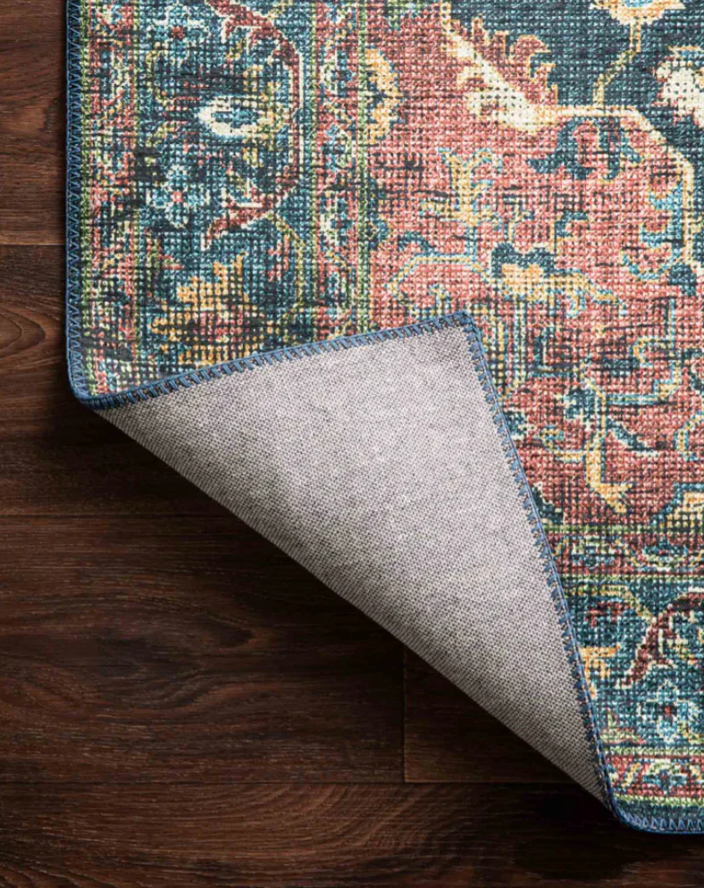 Skye Denim/Brick Rug