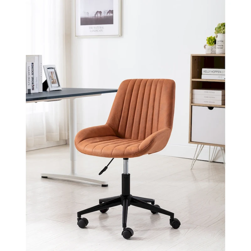 Porthos Home Cabe Swivel Office Computer Chair, Microfiber Upholstery