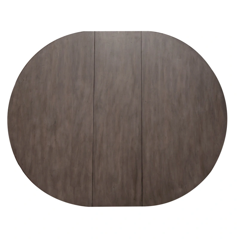 Ocean Isle Antique White Weathered Pine 5 Piece Pedestal Table Set