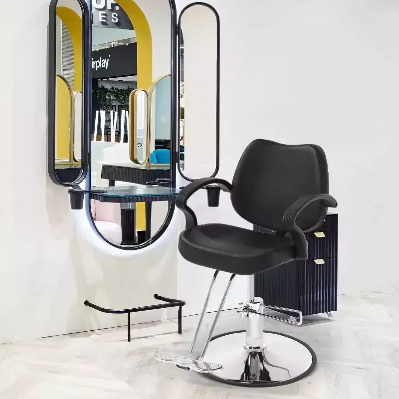 BestMassage Barber Chair Hair Salon Chair with Hydraulic Pump 360 Degrees Swivel