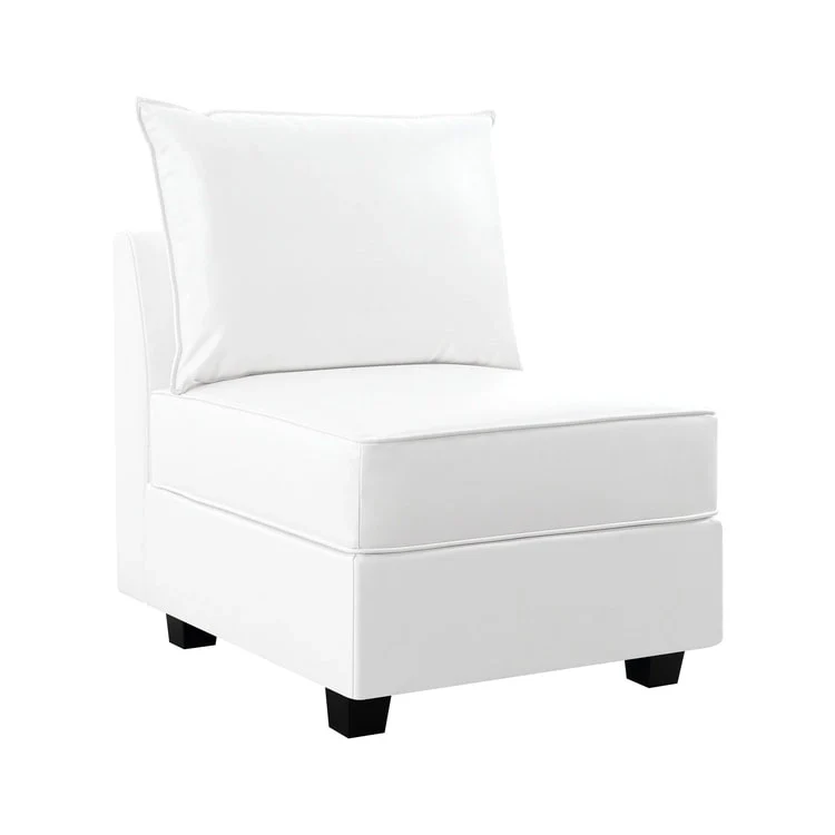 Modern DIY Convertible Modular Sectional Ultimate Sofa Collection - Optional Ottoman Middle and Armrest Modules