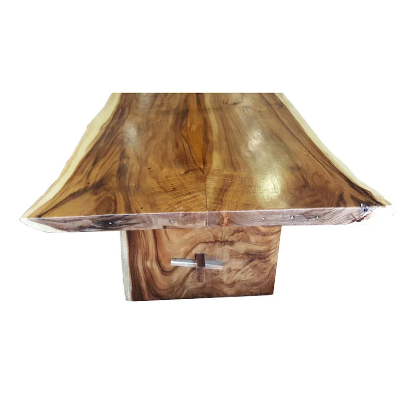 Chic Teak Suar Live Edge Unique Slab Dining Table - 71 Long (Table Only)