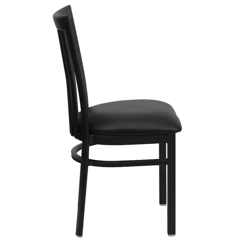Flash Furniture Black School House Back Metal Restaurant Chair