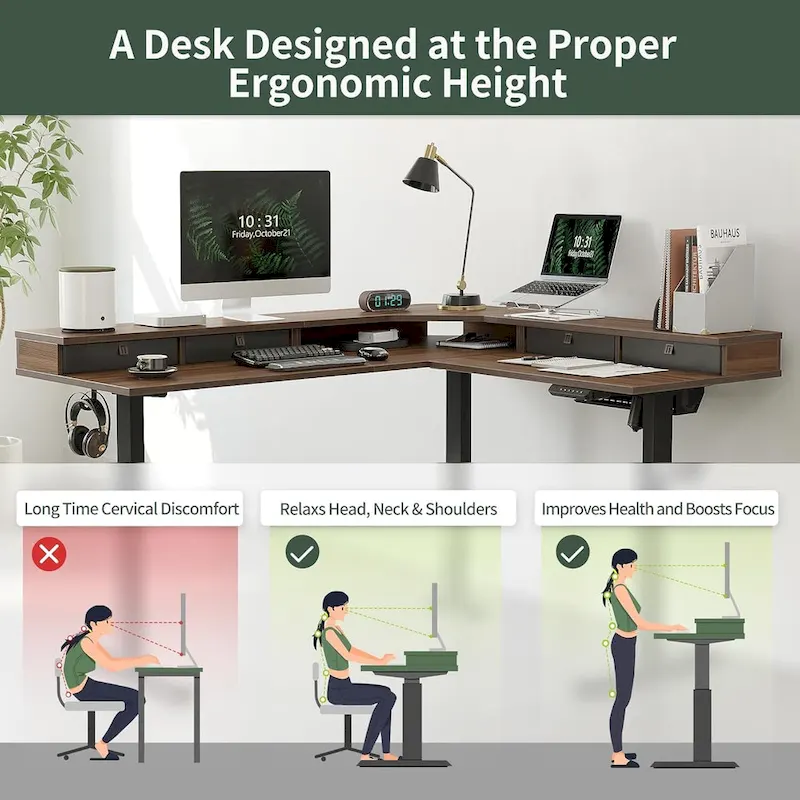 FEZIBO/Home Office Furniture/Wood/Desks