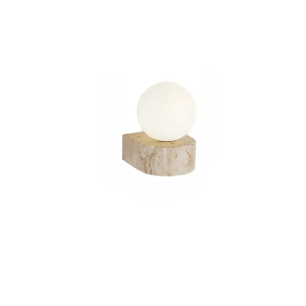 Modern Beige Stone Warm Light Wall Sconce
