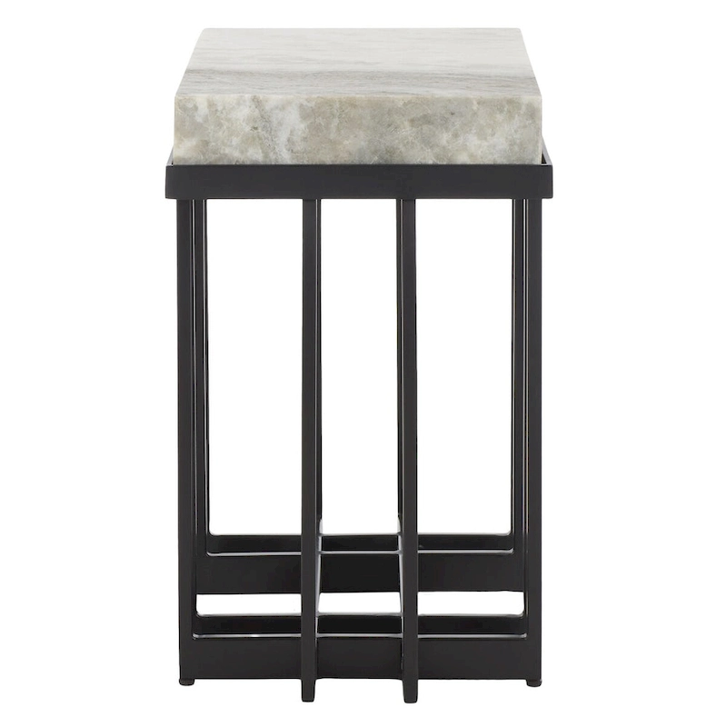 SAFAVIEH Mazie Rectangle Accent Table - 19  W x 13  D x 22  H - 19Wx13Dx22H