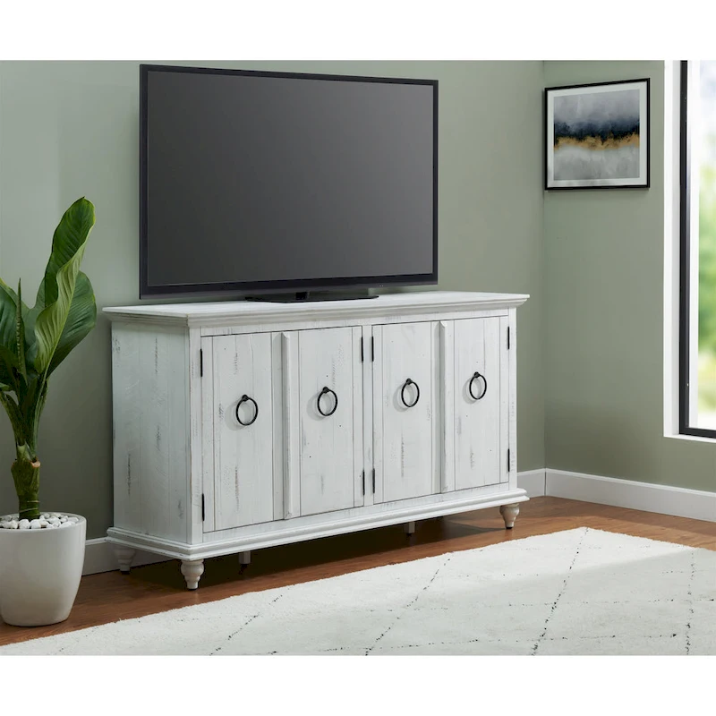 Garden District Solid Wood 65 TV Stand Console