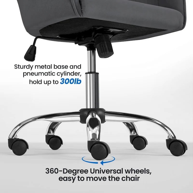 Yaheetech Desk Chair Height-Adjustable Swivel Computer Chair