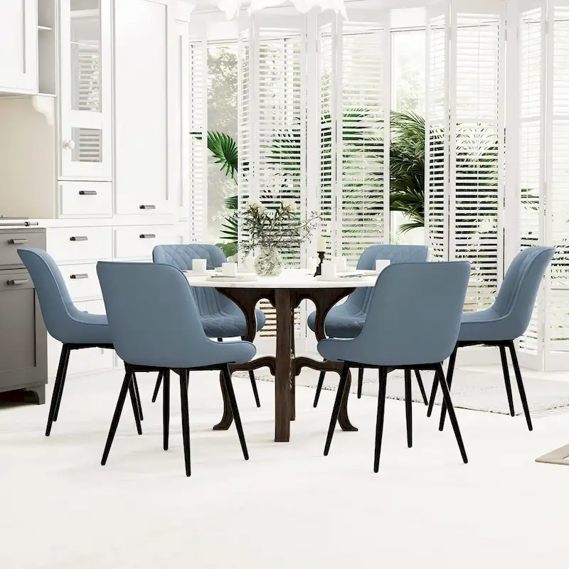 Modern Dining Chairs Set of 2 Upholstered Dining Room Chairs