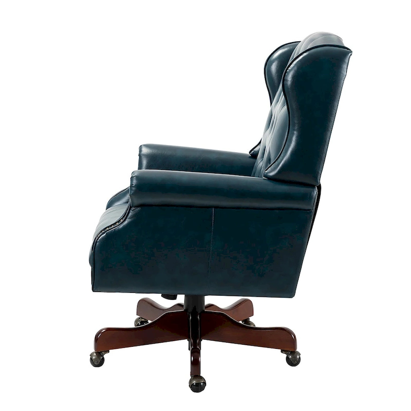 Maximiliano Modern Swivel Executive Chair with Tufted Back by HULALA HOME