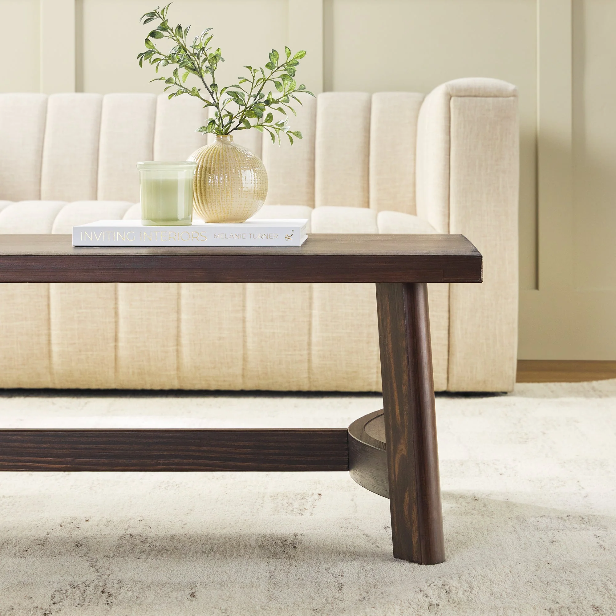 Colt Modern Farmhouse Easy Assembly 48 Coffee Table