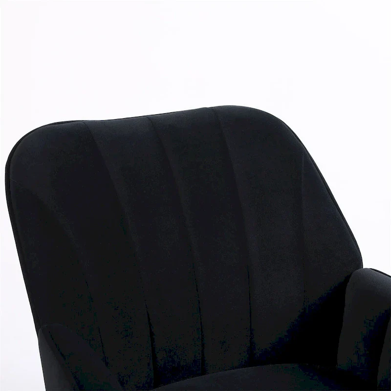 Modern Mid Century Chair Velvet Sherpa Armchair