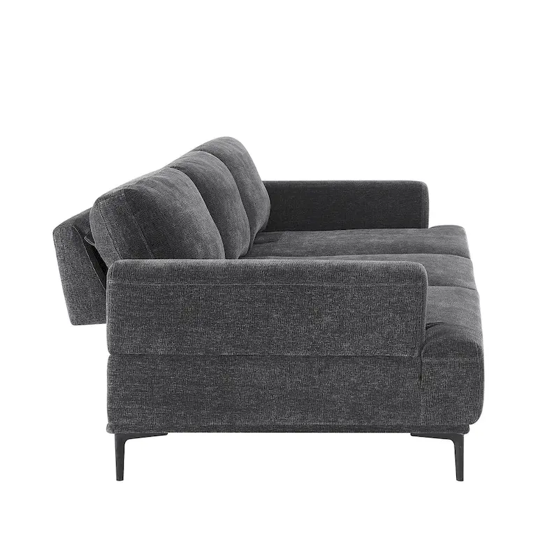 Dinardi 100.7in Widest Upholstered Sofa With Sliding Backrest