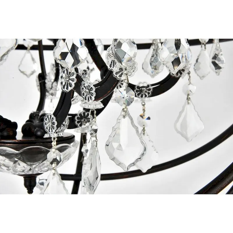 Royce Edge 5-Light Dark Bronze Pendant