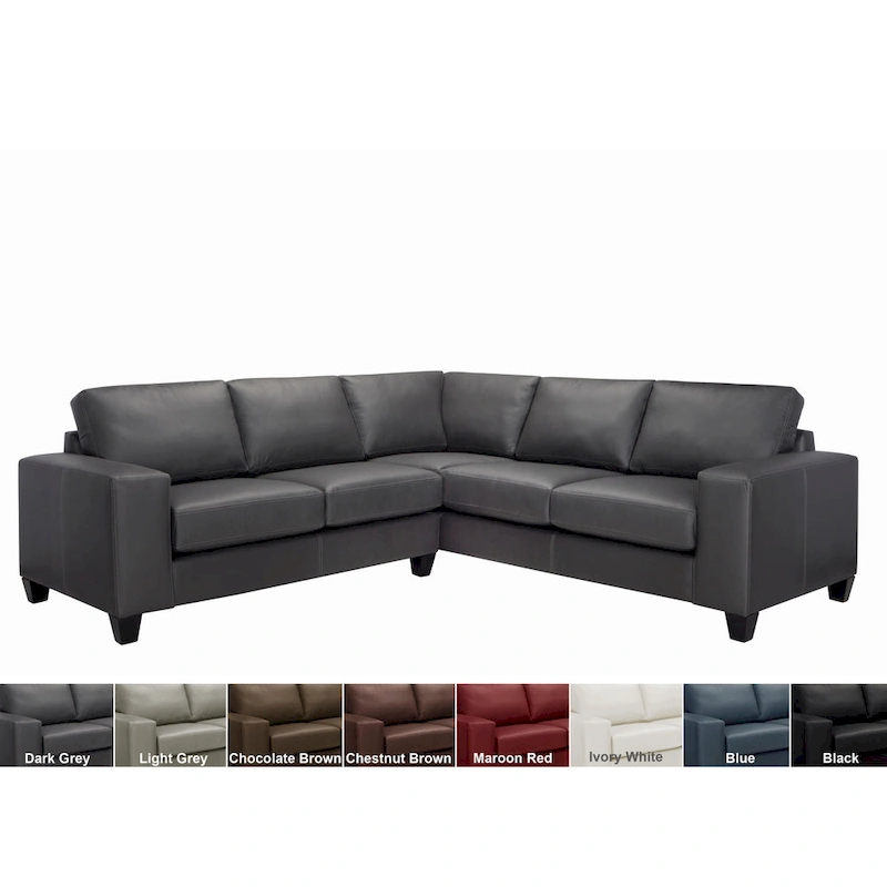 Paulina Top-grain Italian Leather Sectional Sofa