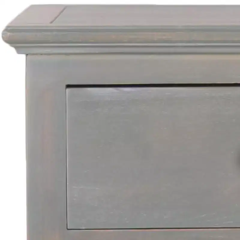 1 Drawer Nightstand With Glass Cabinet