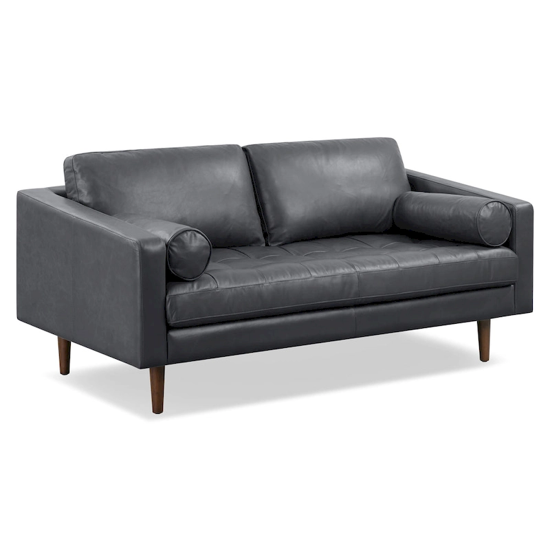 Poly & Bark Napa 72 Apartment Sofa - Full Grain Genuine Italian Leather