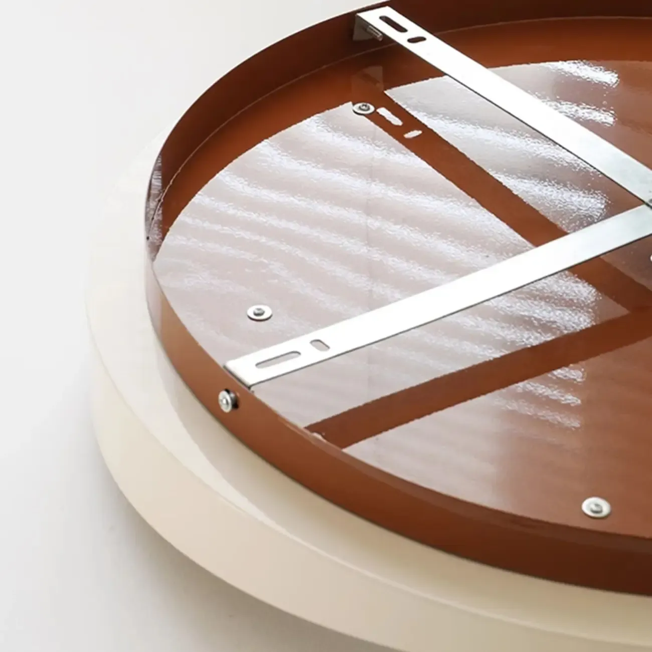 Modern White Round Dimmable Flush Mount LED Ceiling Light