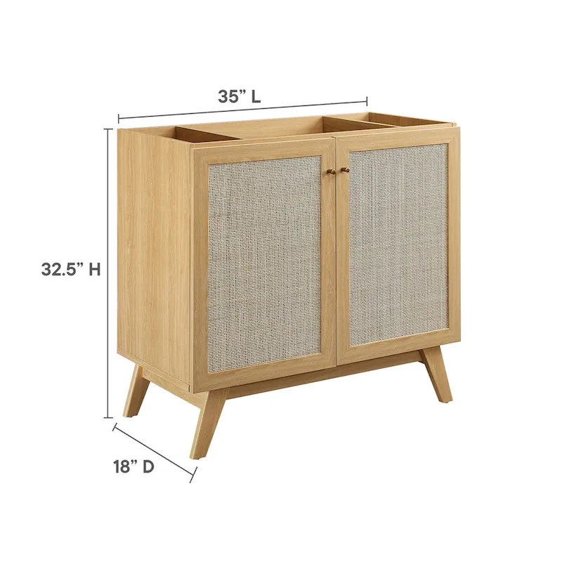 36 Bathroom Vanity Cabinet (Sink Basin Not Included)