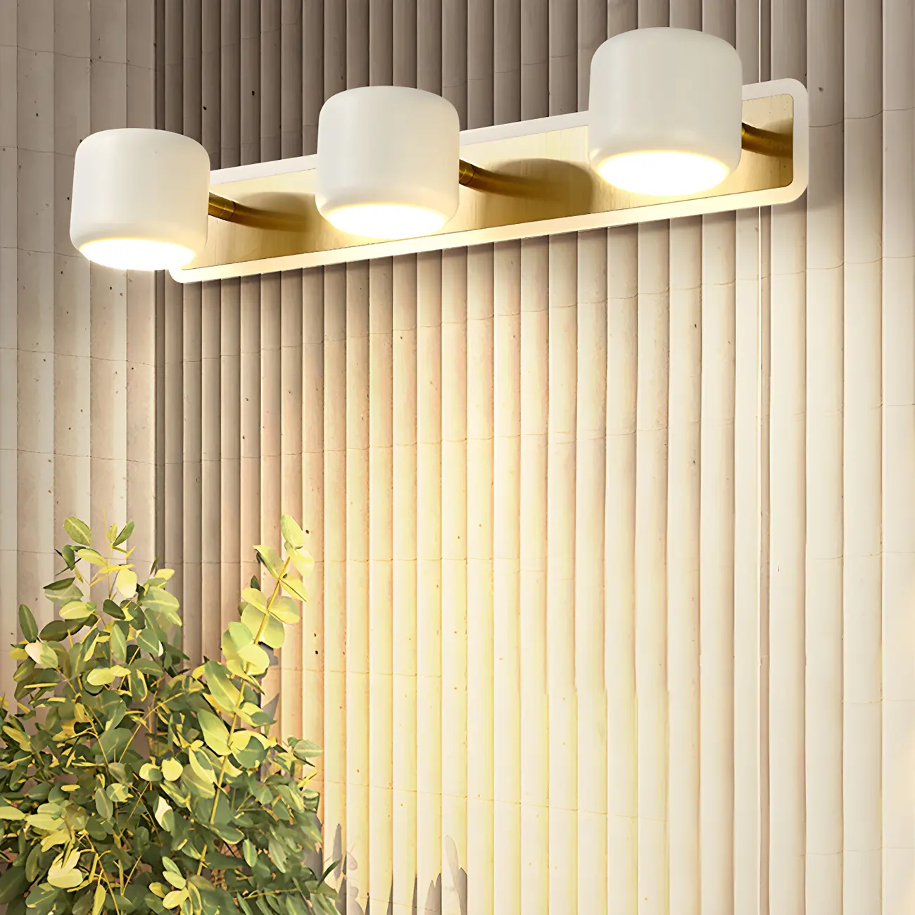 Modern Aluminum Cylinder Warm LED Bathroom Vanity Light