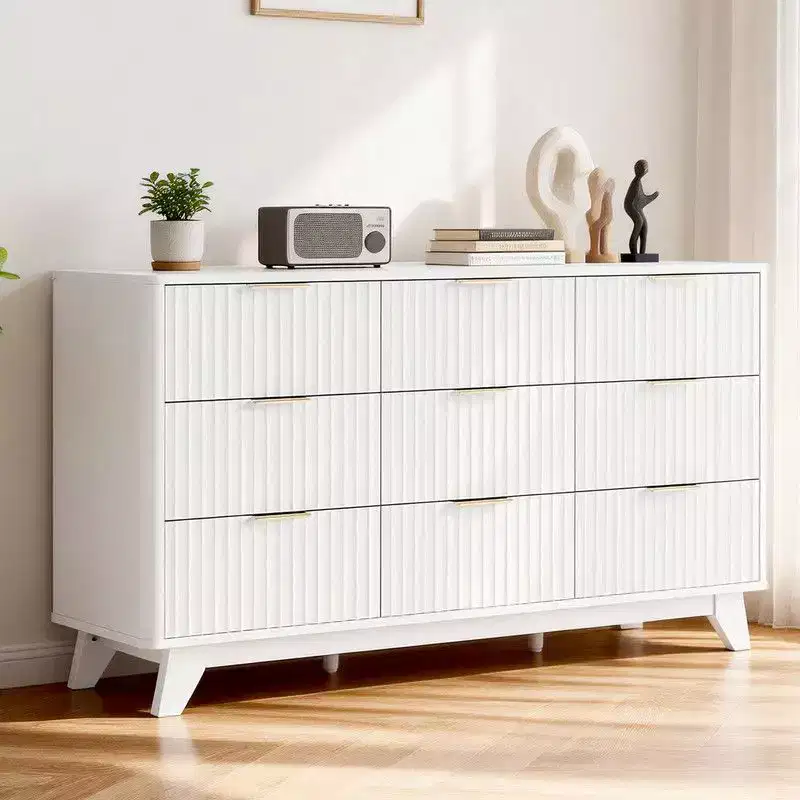 Karl Home 57In. 9 Drawer Grid Chest Dresser