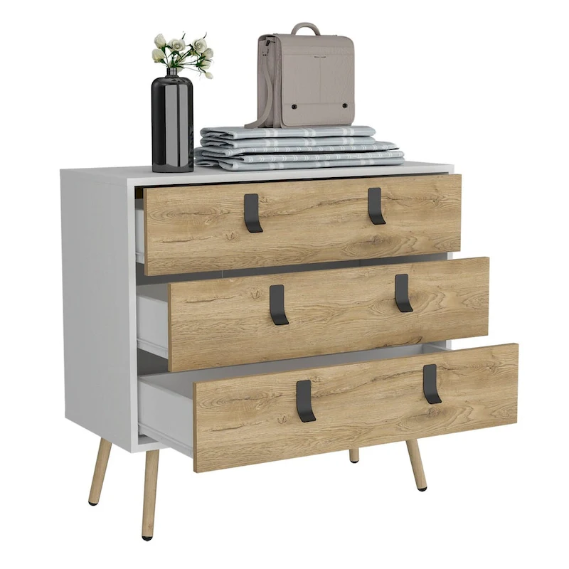 Huna 3-Drawer Dresser 31.5  Wide