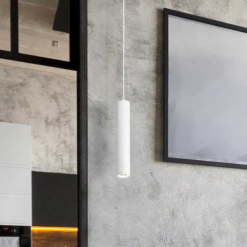 Century 12 Watt 16  LED Pendant Matte White Finish