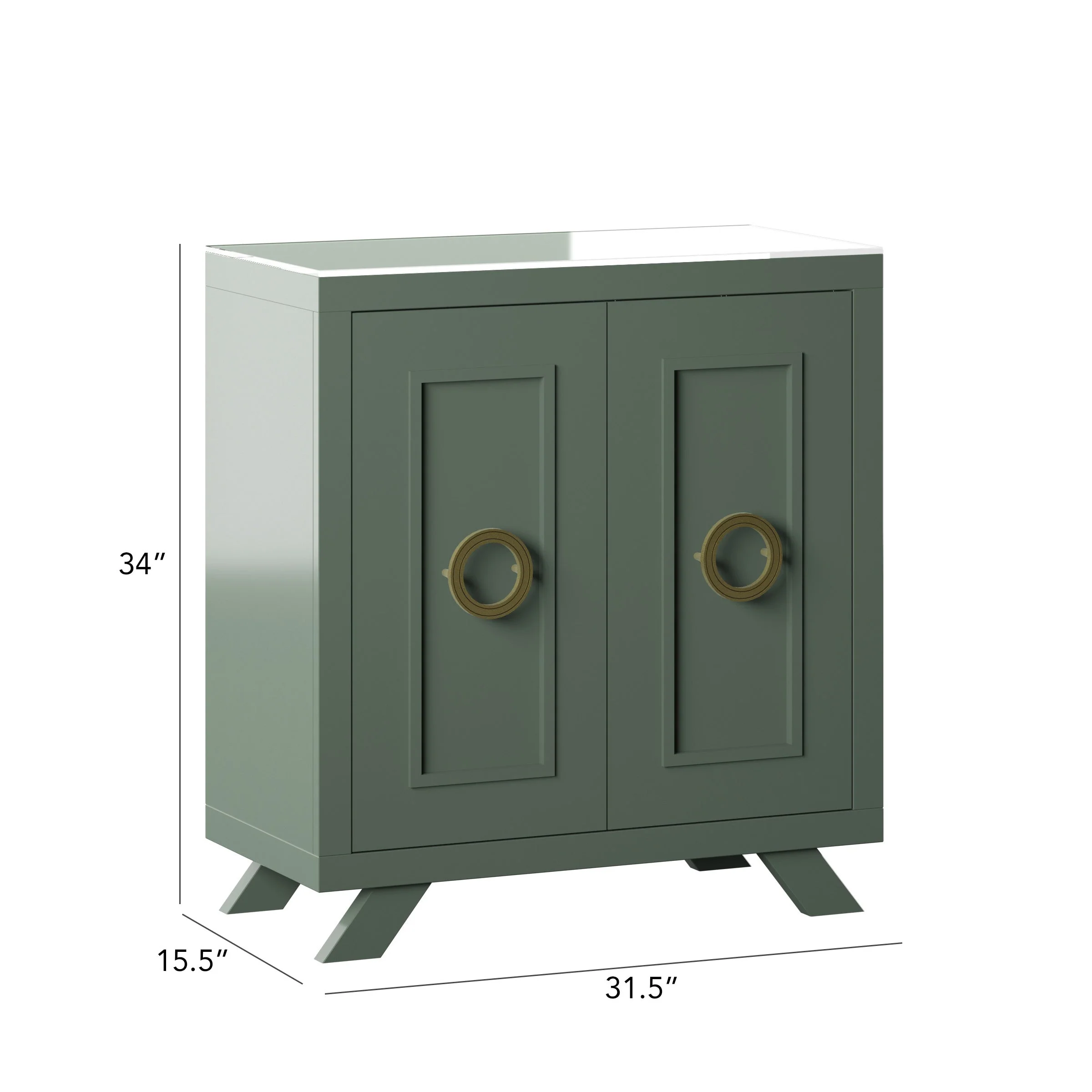 Contemporary Modern Entryway Accent Cabinet