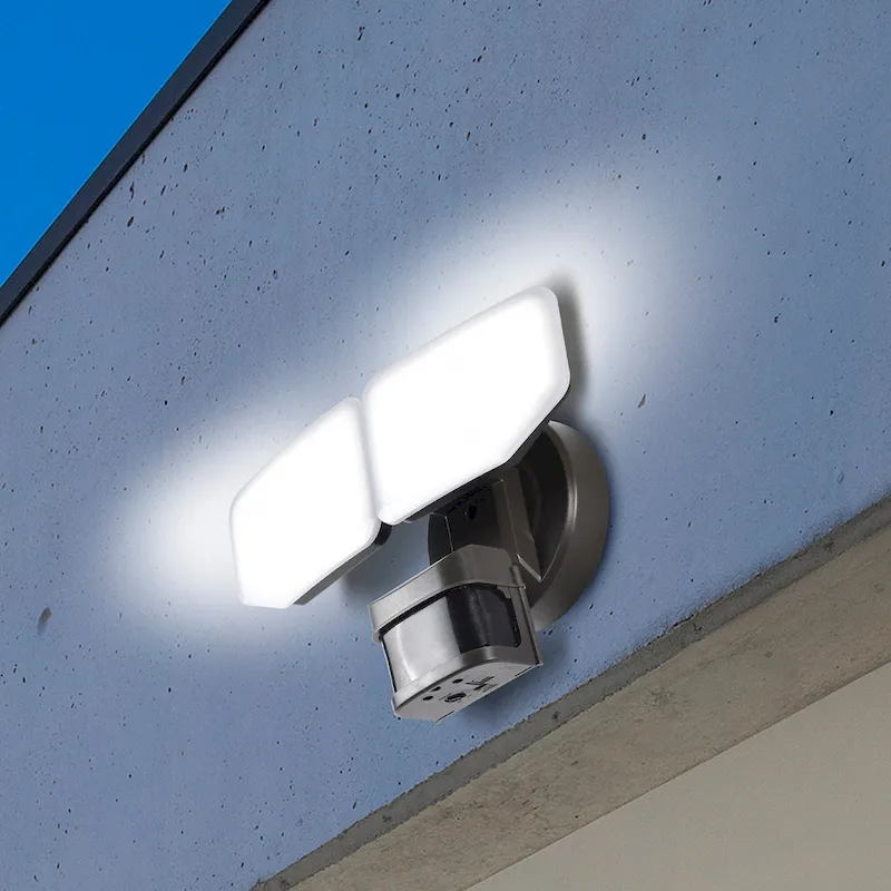 Bronze/White 30-Watt 270-Degree Motion Activated Outdoor Integrated LED Security Flood Light with PIR Dusk to Dawn Sensor