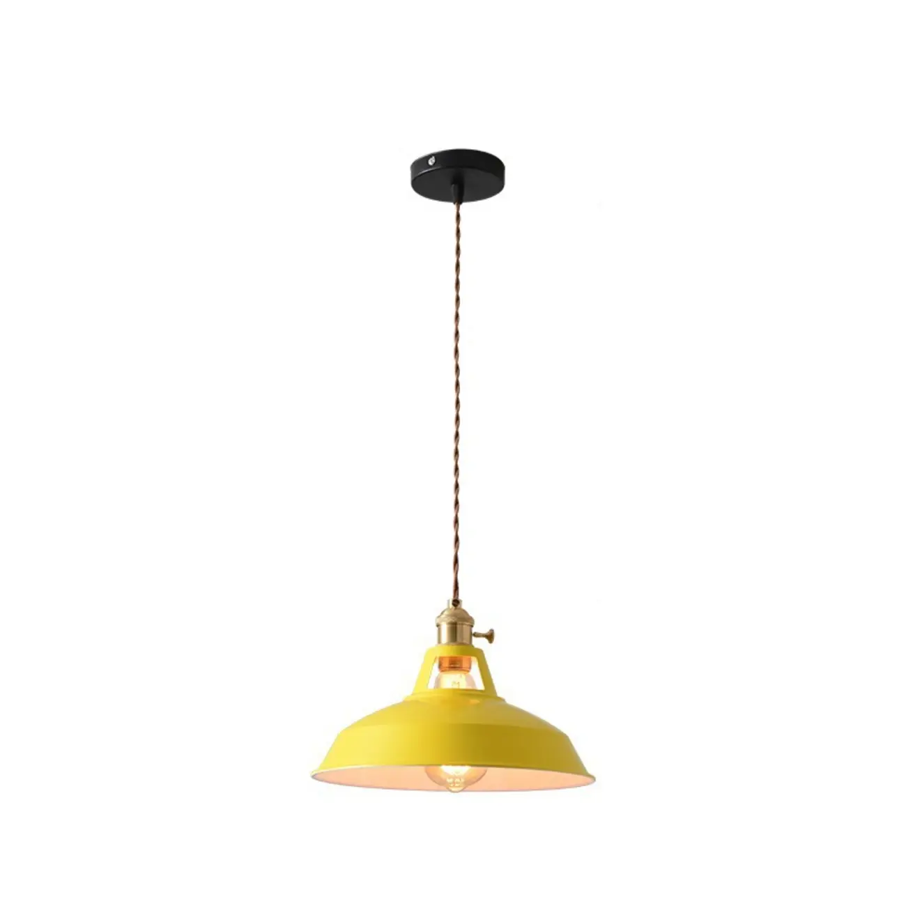 Macaron Iron Dome Pendant Lamp with Hardwired